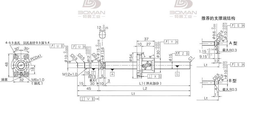 KURODA GP1502DS-BAPR-0600B-C3F 黑田丝杆价格高吗
